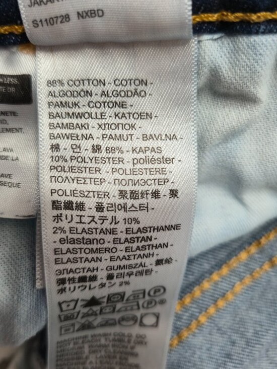 Levi's Men's Flex 511 Modern Slim Fit Stretch Pants Denim Jeans Dark Blue 34x32 - Picture 9 of 12